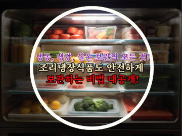 냉동&#44; 냉장&#44; 실온 보관의 모든 것! 조리냉장식품도 안전하게 보관하는 비법 대공개!