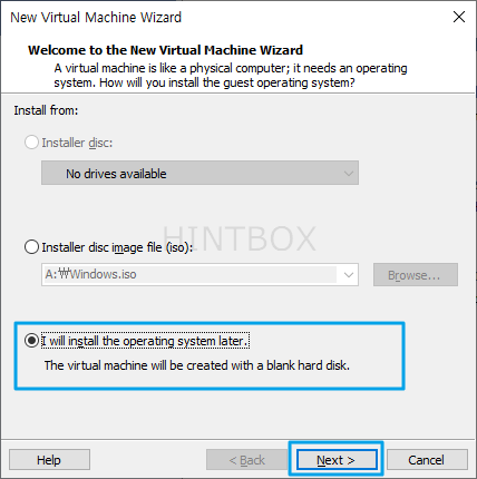 가상머신-생성창