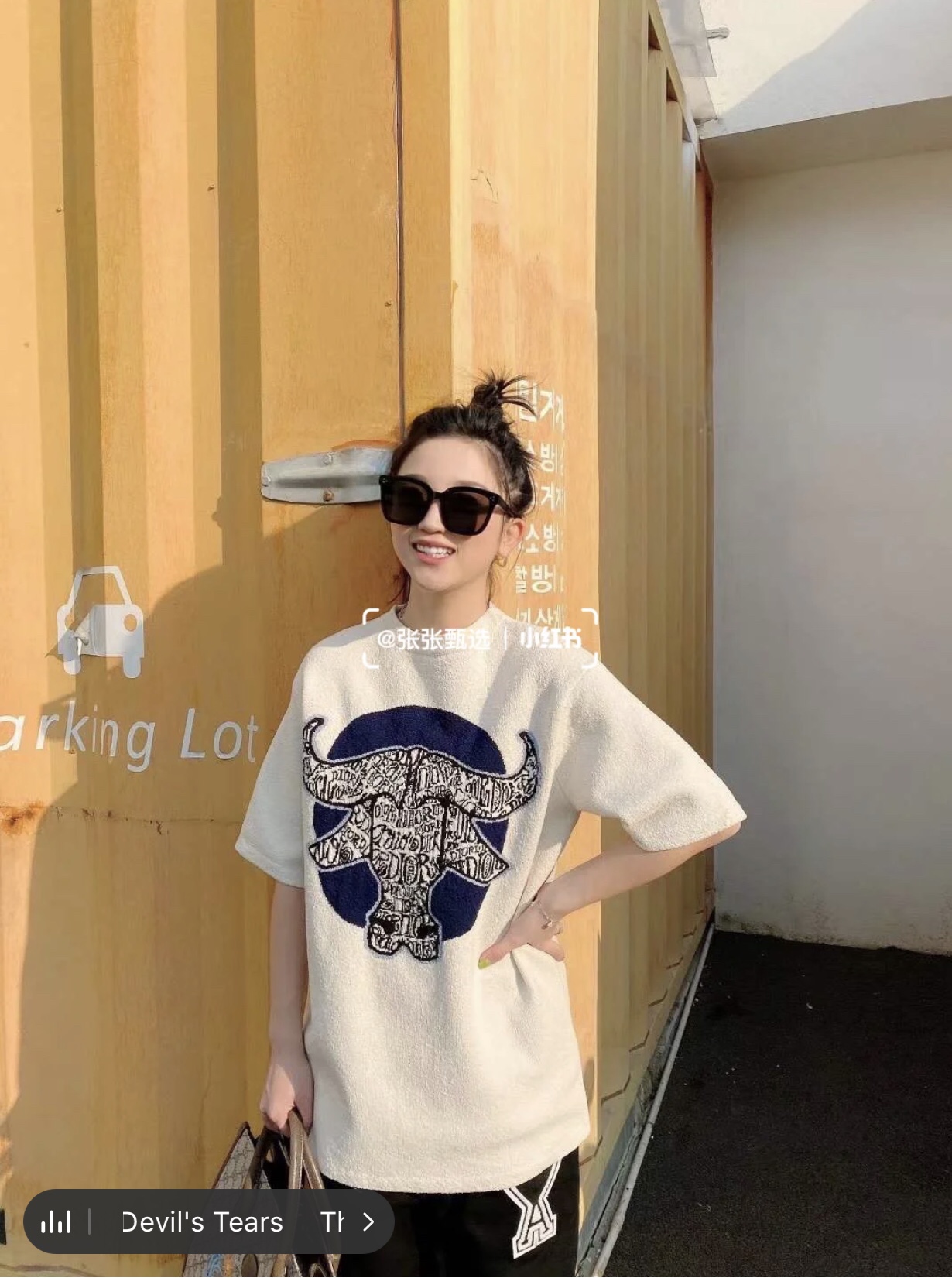  [DIOR] 디올 21SS 로고 반팔 니트 스웨터