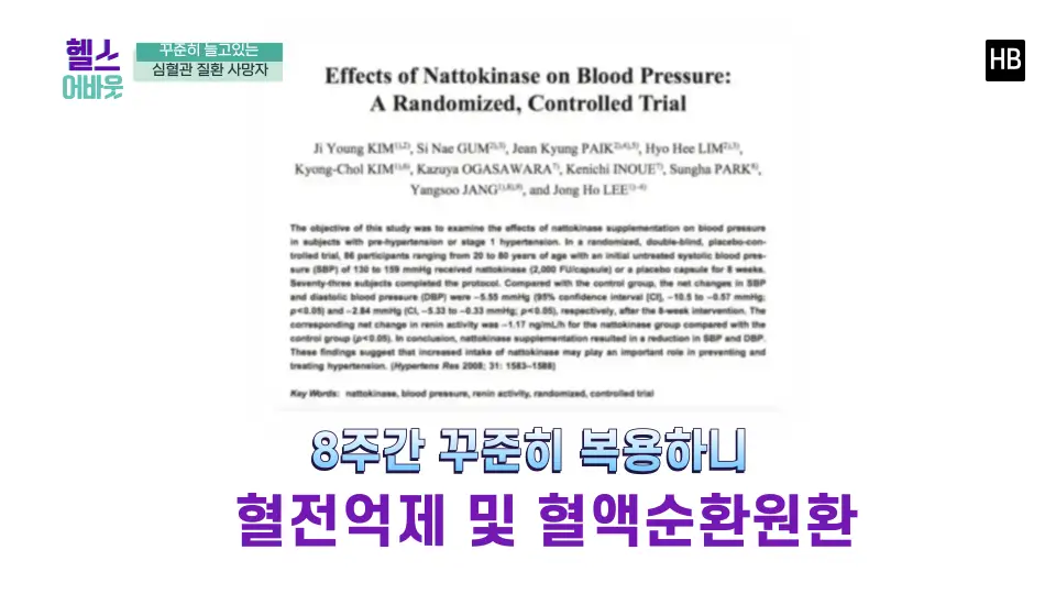 혈전용해제 나토키나제