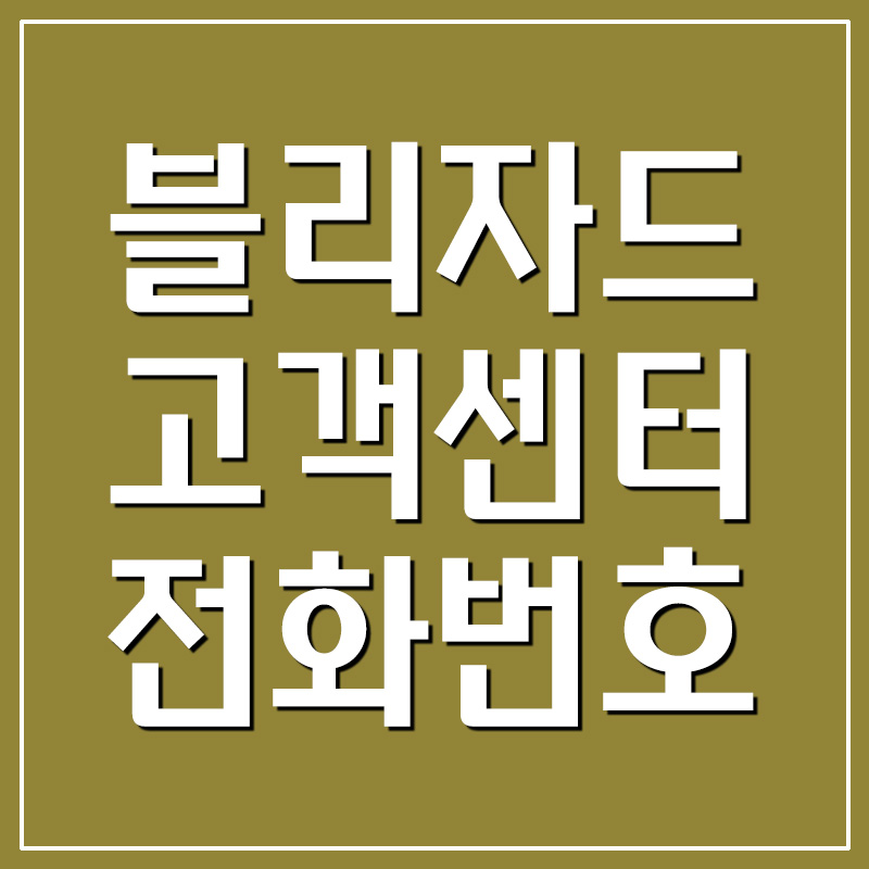  블리자드 고객센터 전화번호 및 이메일 문의