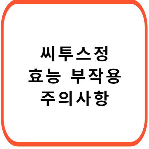 씨투스정-성분-효능-부작용-썸네일