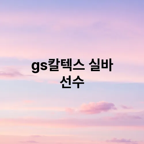 gs칼텍스 실바 선수