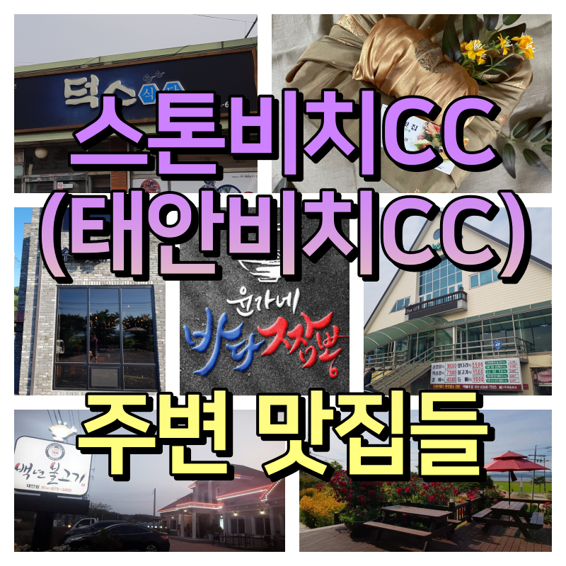 스톤비치CC (태안비치CC) 주변 맛집들