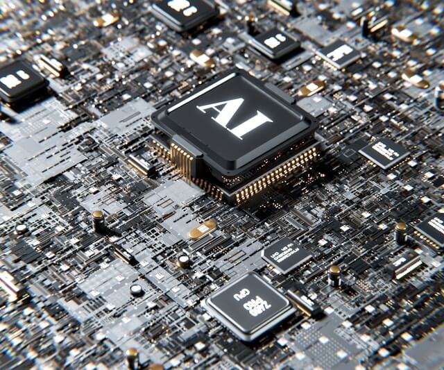 AI를 활용한 부동산 평가와 분석, AI 회로 기판 사진