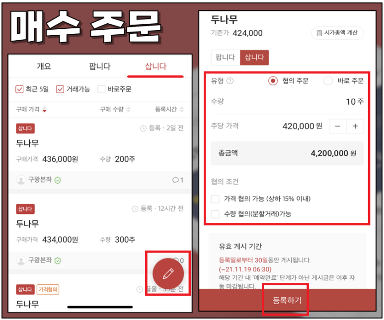 매장주식 시세 확인방법!매장 두주식의 거래방법 및 7