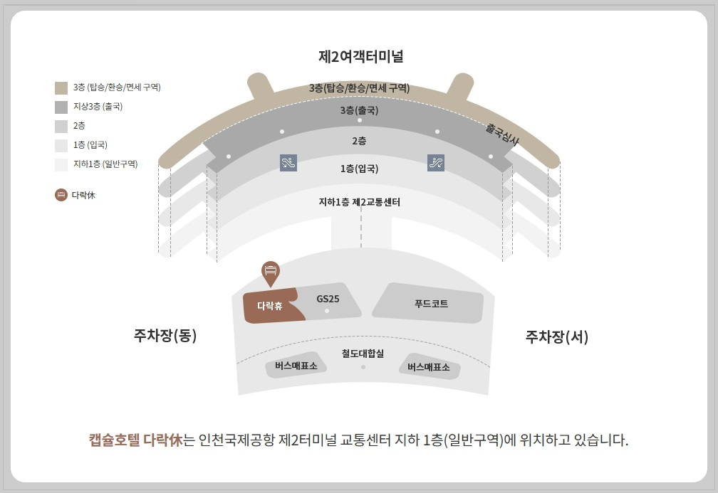 2터미널 다락휴 위치