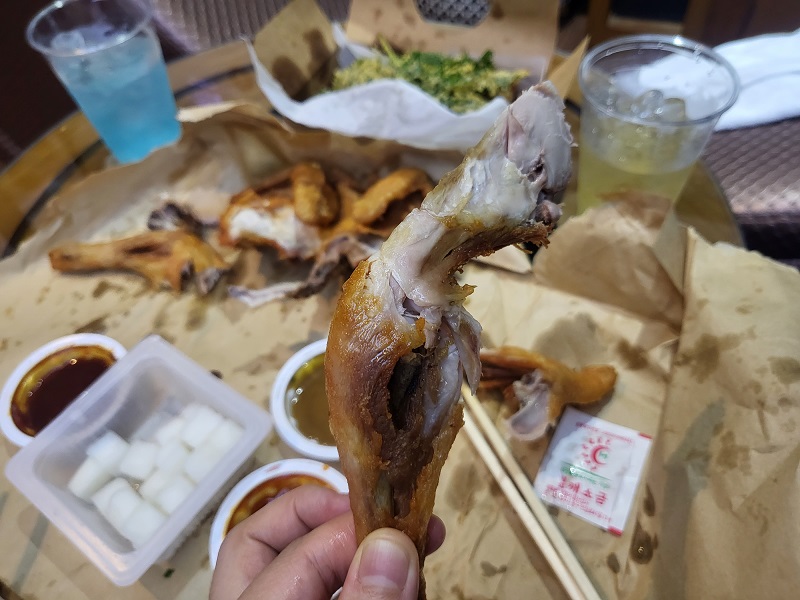 전남 고흥시장점 촌닭이두마리 옛날통닭