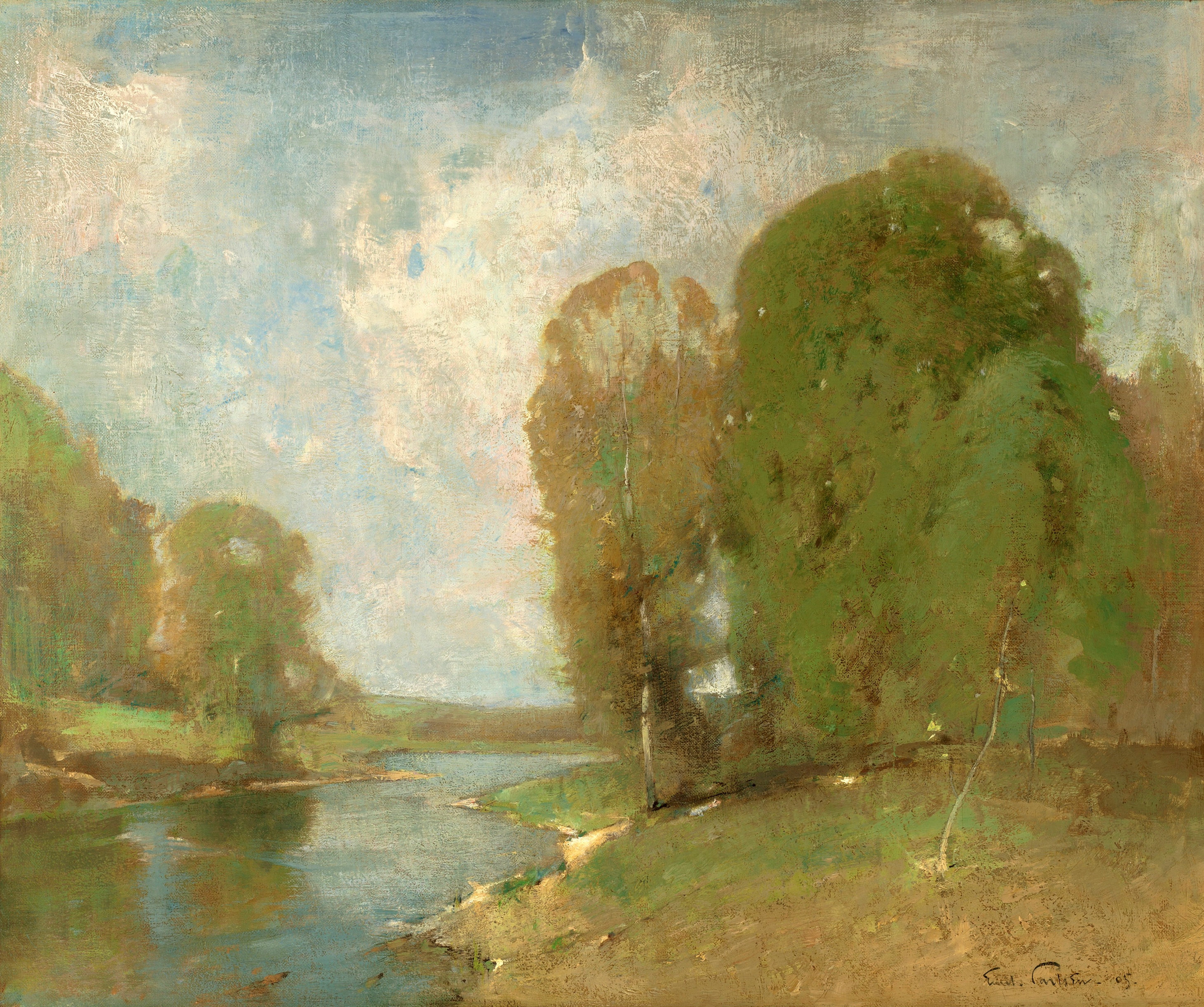 에밀 칼슨(Soren Emil Carlsen), 덴마크, 인상파 화가, 1848-1932