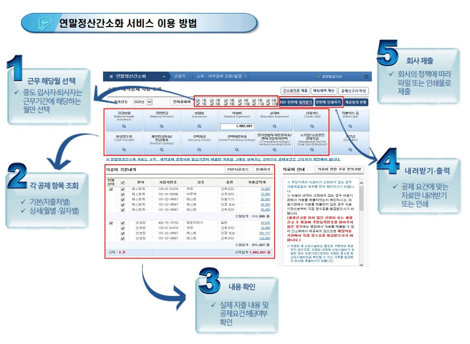 연말정산 간소화서비스