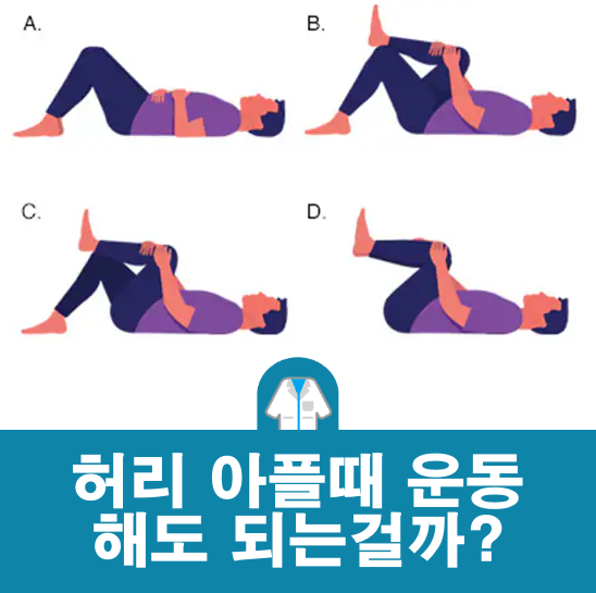 허리 아플때 운동 : 좋은 운동과 하면 안되는 운동