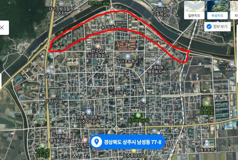 경북상주 부동산 경매&#44; 2022타경71832[1]-경상북도 상주시 상서문3길 100-14&#44; 위치정보