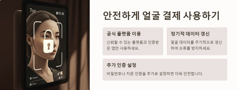 안전하게 얼굴 결제 사용 PPT이미지