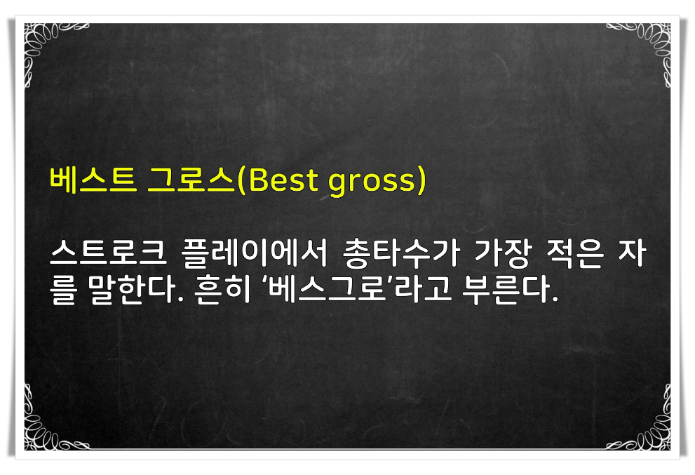  골린이를 위한 골프용어 [3]