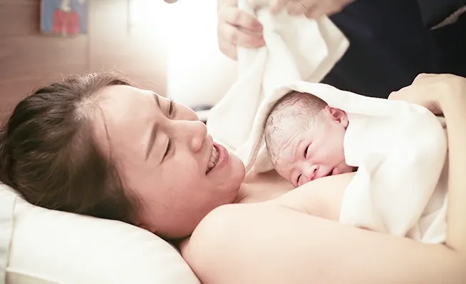출산 후 행복한 산모
