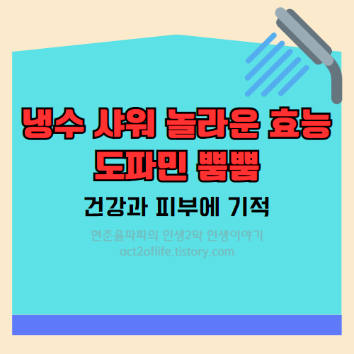 냉수 샤워의 놀라운 효능: 건강과 피부에 기적을 일으키다