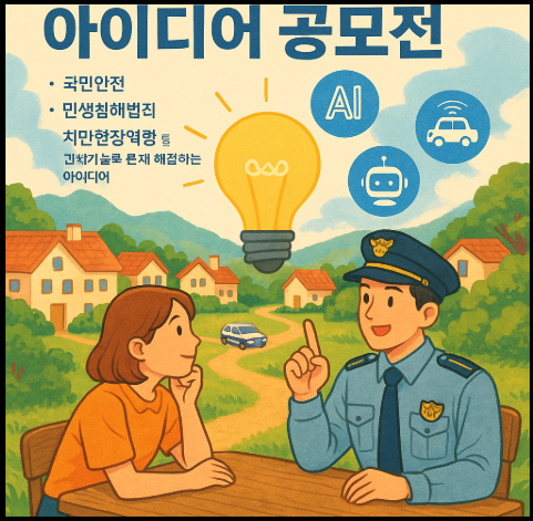 &quot;과학치안 아이디어 공모전&quot; 홍보 포스터