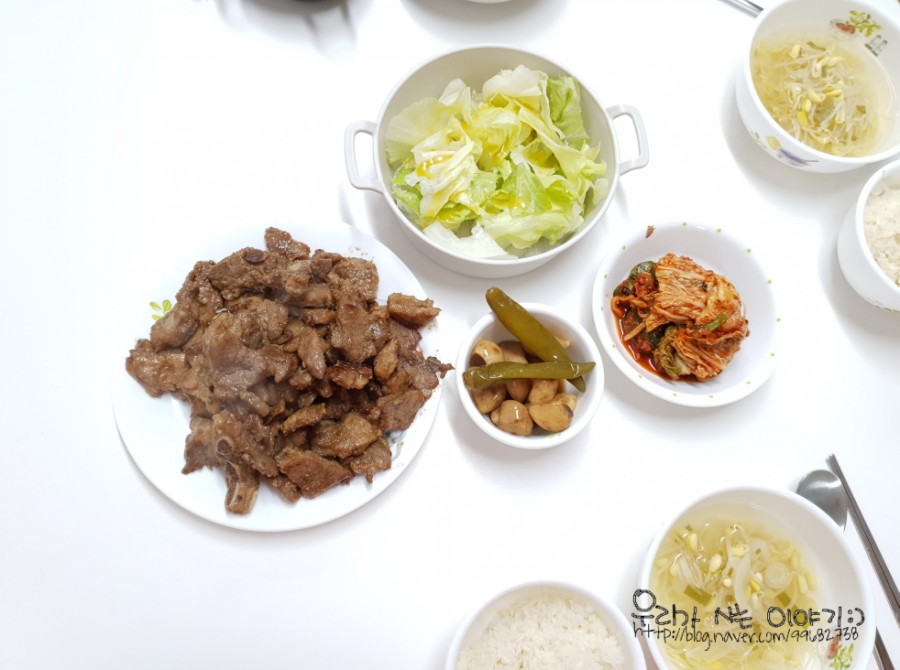 주성 고기 양념 돼지갈비 오늘의 저녁 반찬 20