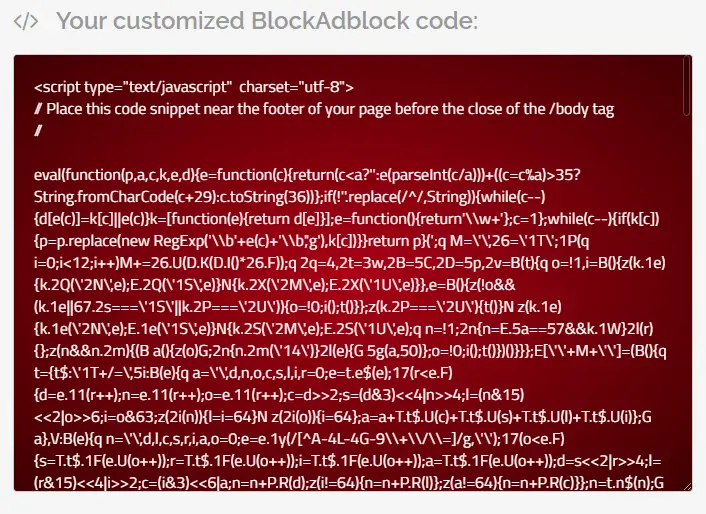 Customized-BlockAdblock-Code