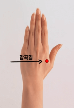 합곡혈을 눌러 가스 빼는 방법