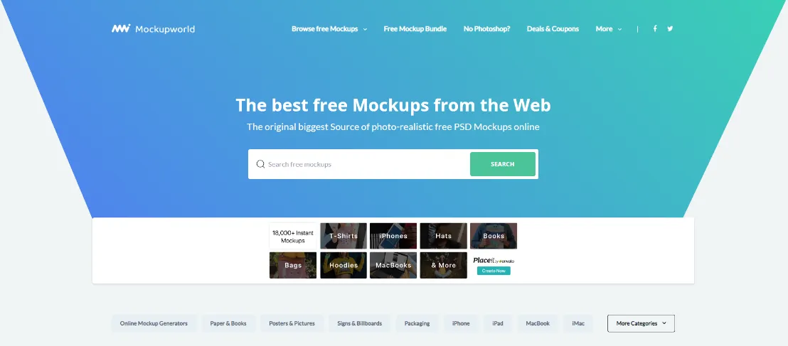 목업월드&#44; Mockup World&#44; 목업사이트추천