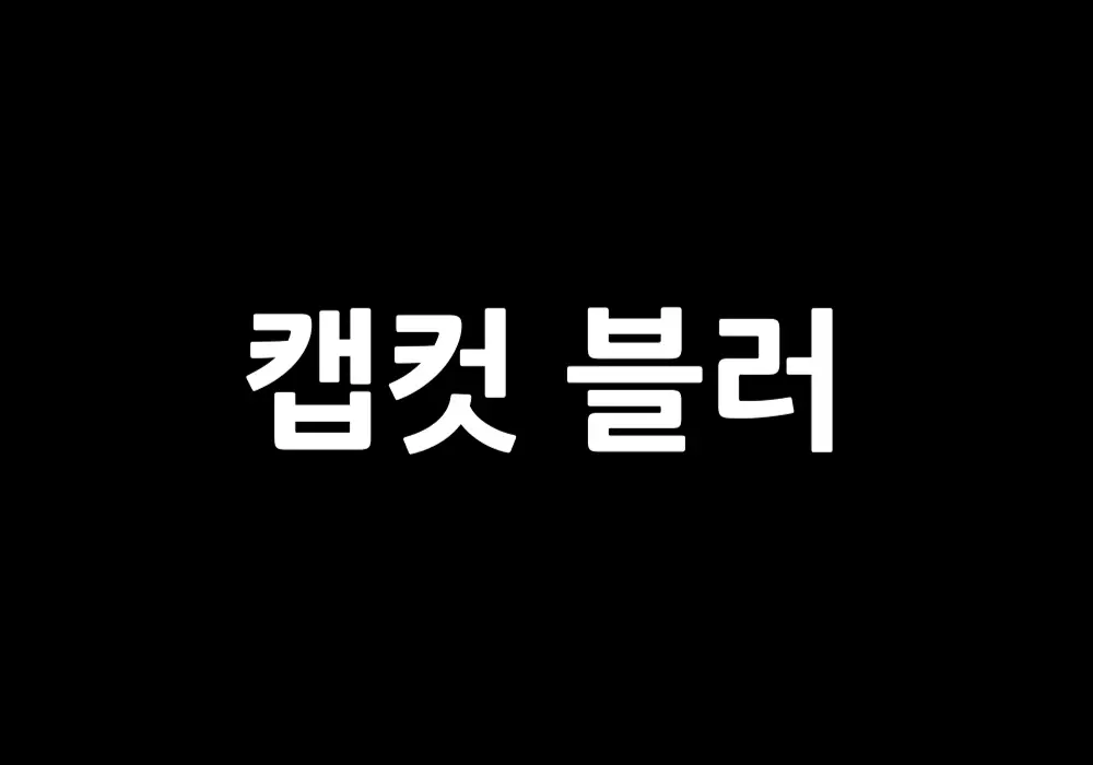 캡컷 블러 효과 사용법
