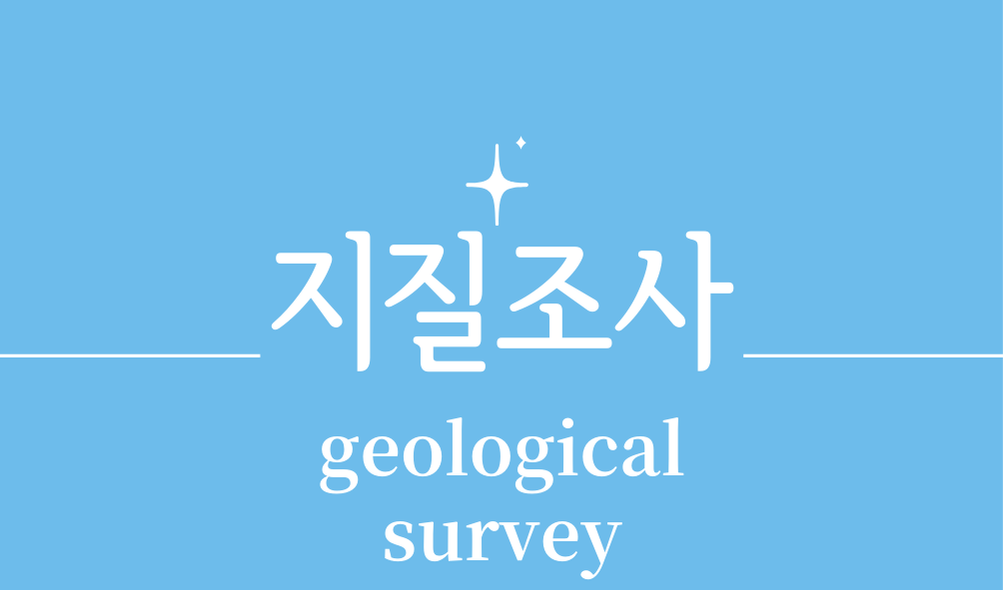'지질조사(geological survey)'