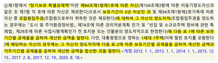 소득세법 95조 2항
