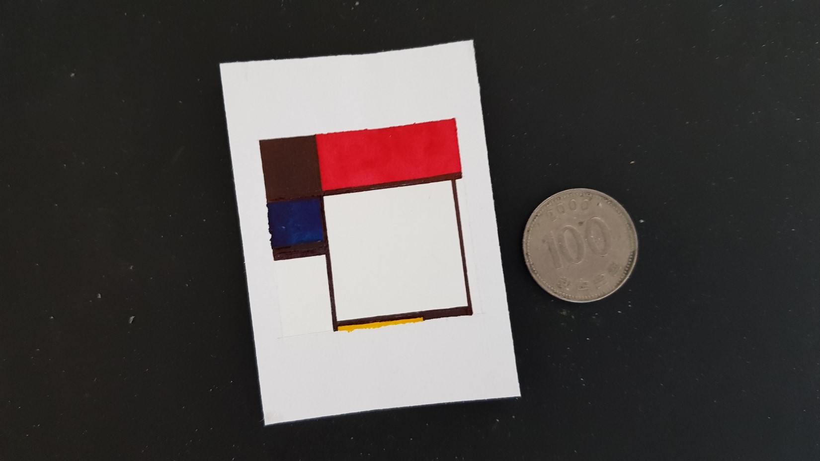 miniature painting, Composition No3 1929