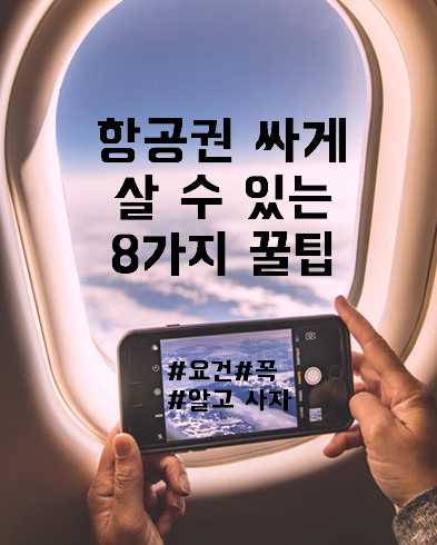  항공권 싸게 살 수 있는 8가지 꿀팁.