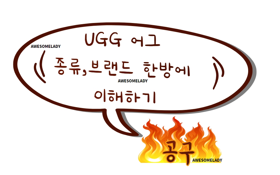  UGG어그/종류 한방에 이해하기/양털/양모/어그부츠/정품어그부츠/오즈웨어 / 에버어그&에버AU / D&K