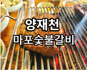  양재 마포갈비 고기맛집