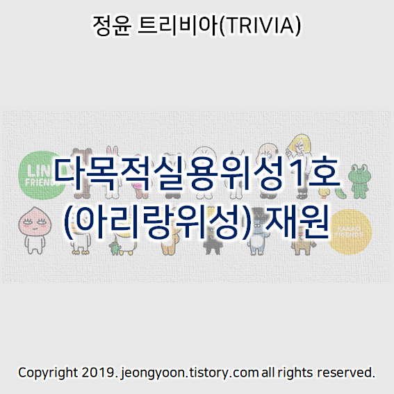  다목적실용위성1호 (아리랑위성) 재원