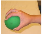 Ball squeeze exercise