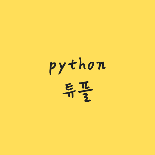  [python] 튜플(tuple) 사용법