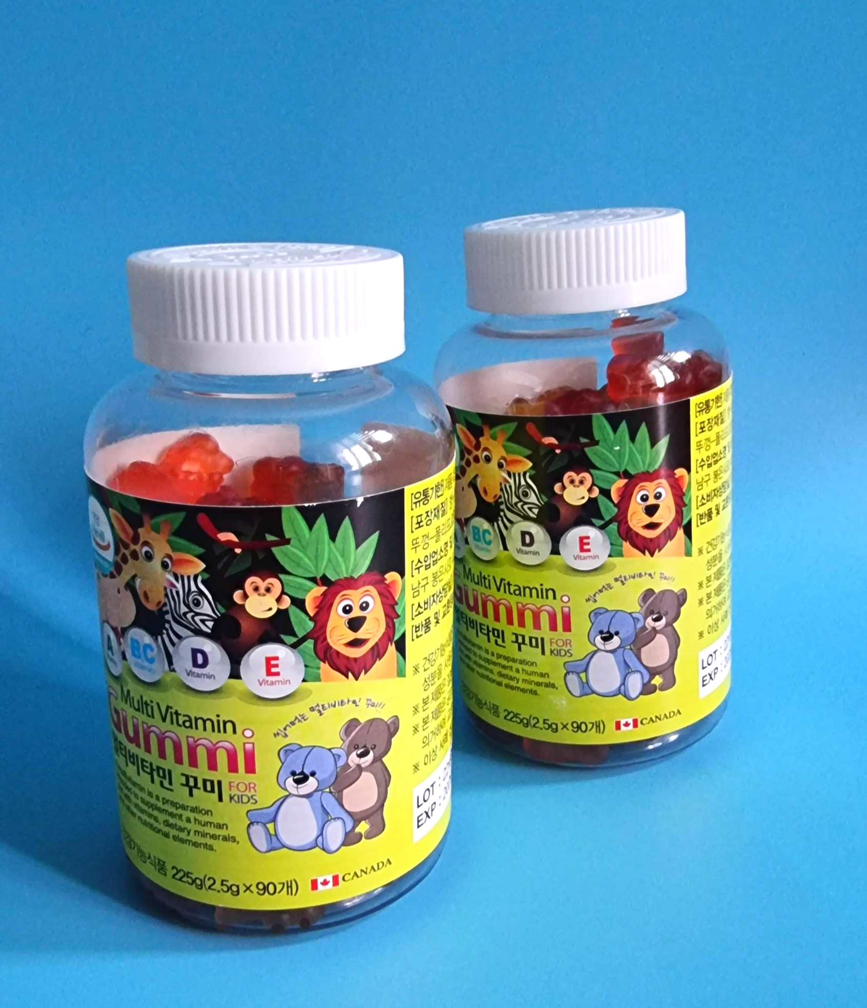 어린이 멀티 비타민 물 없이 젤리처럼 맛있게 먹어요! [Multi Vitamin 꾸미]