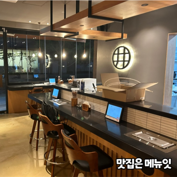  오뎅정 요리주점 태블릿메뉴판 메뉴잇 설치 사례