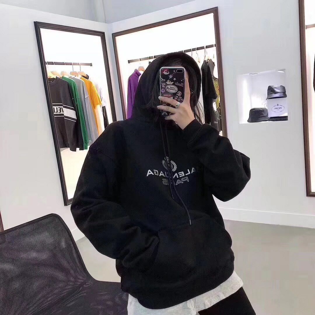  [BALENCIAGA] 발렌시아가 BB 파리 스웨트 셔츠 후드 티셔츠 570811 TGV70 1000 (3 COLOR)