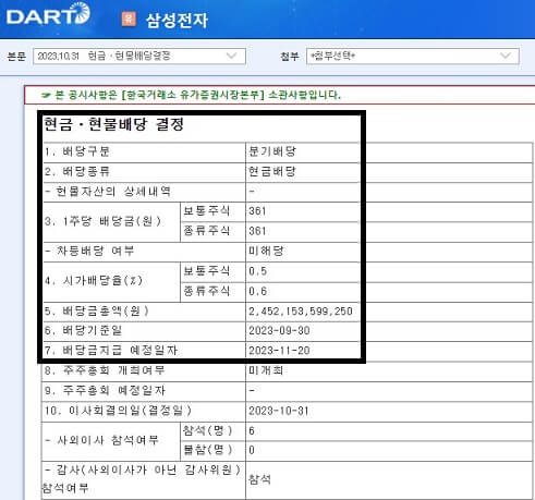 삼성전자-2023년-3분기-배당금