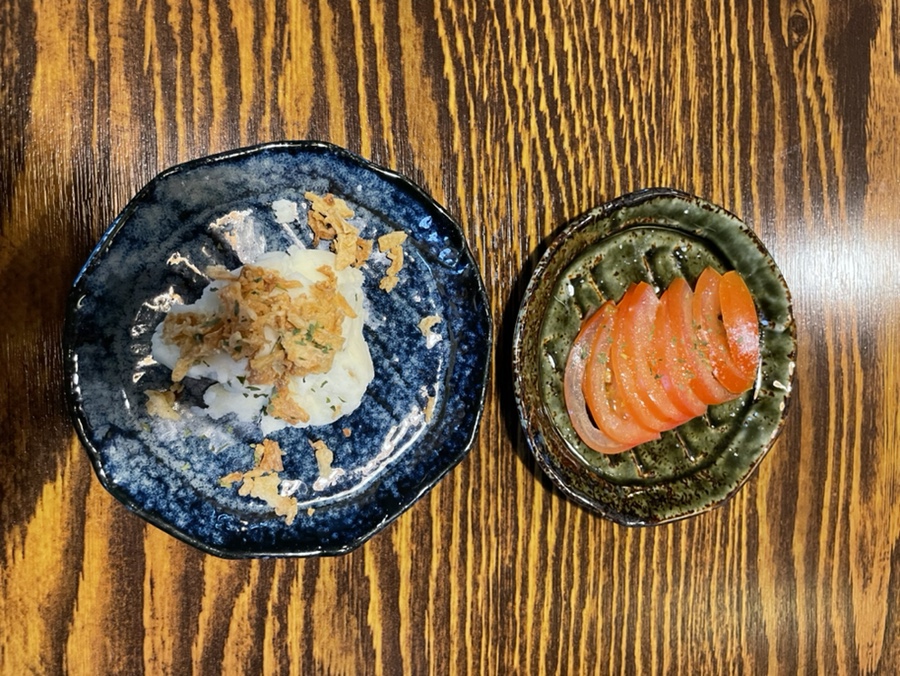 감자 샐러드, 슬라이스 토마토