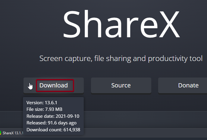 ShareX-사이트-프로그램- 다운로드