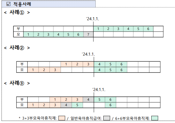 2024 부모육아휴직제 6+6 적용대상