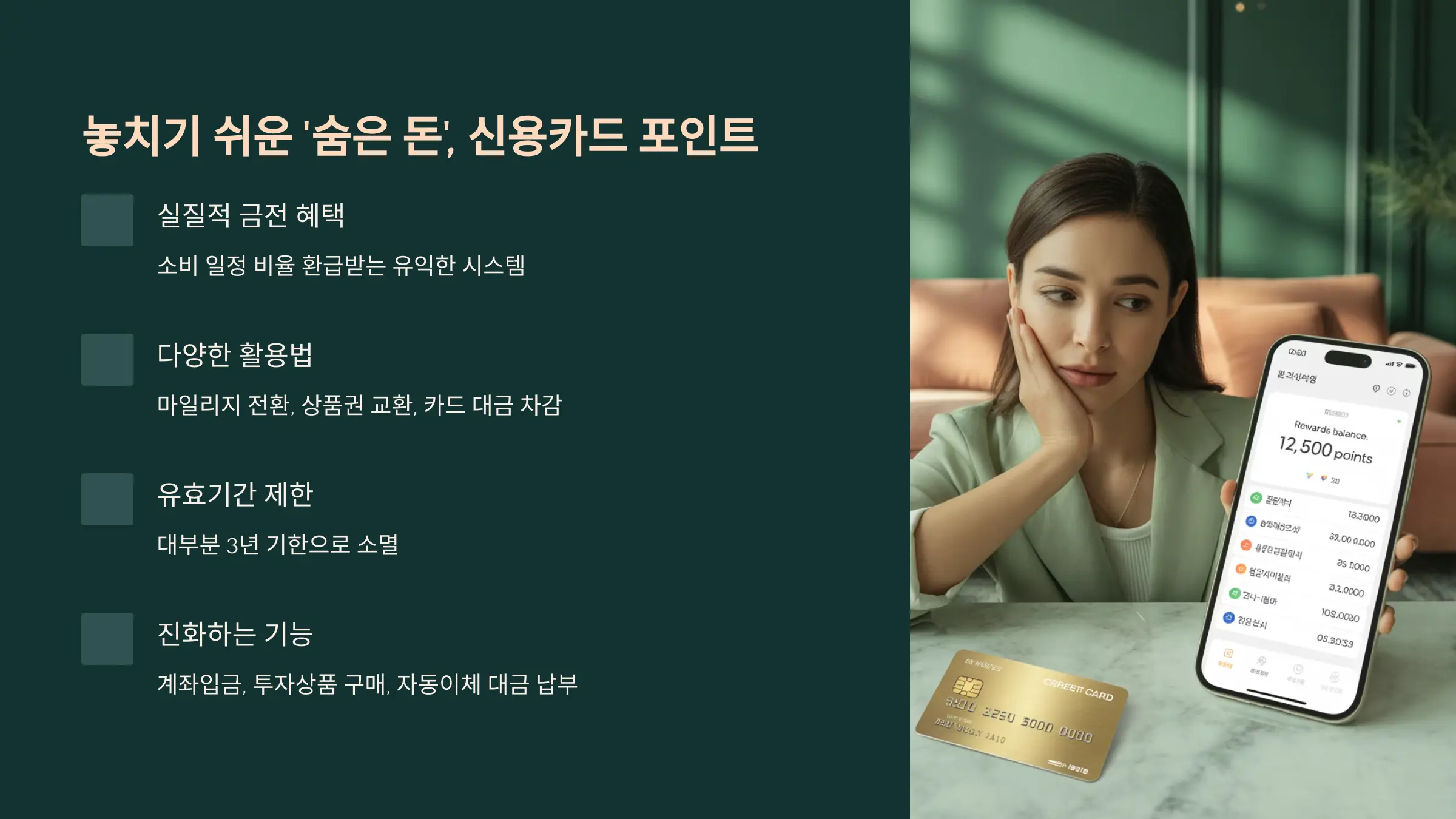 놓치기 쉬운 '숨은 돈' 신용카드 포인트
