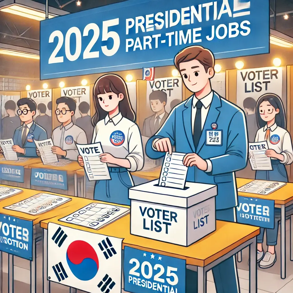 2025 대통령선거 알바 신청 방법! 최대 하루 13만원!?