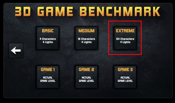 3D Game Benchmark