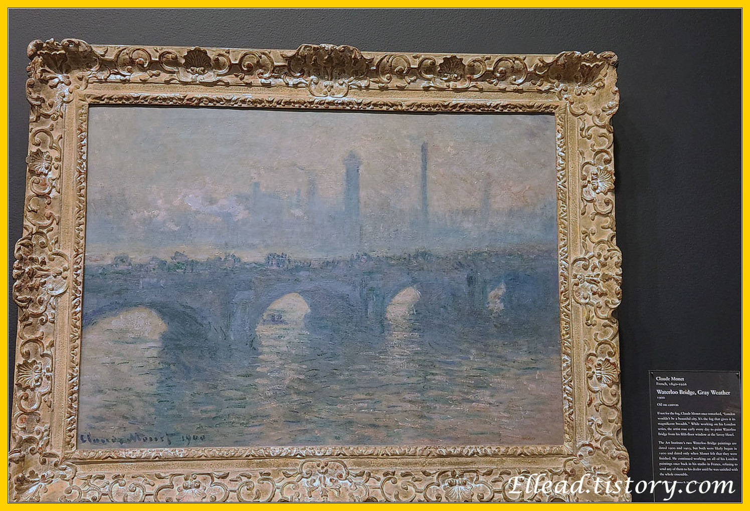 모네(Monet)&#44; Waterloo Bridge&#44; Gray Weather 2