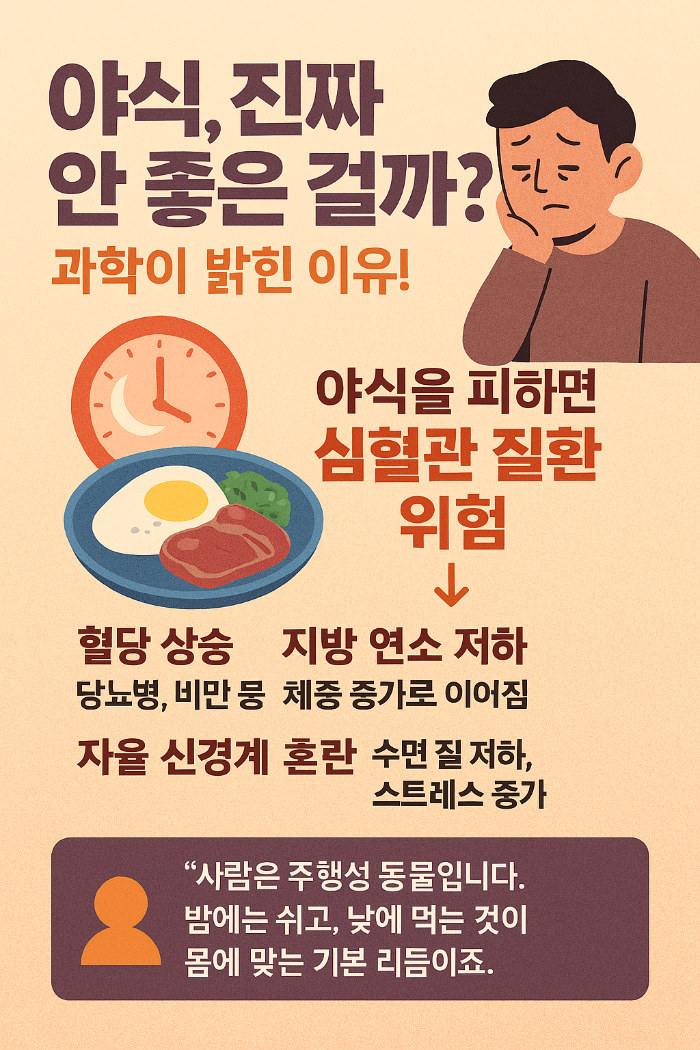 야식은 정말 건강에 해로울까? 하버드 의대 최신 연구 결과