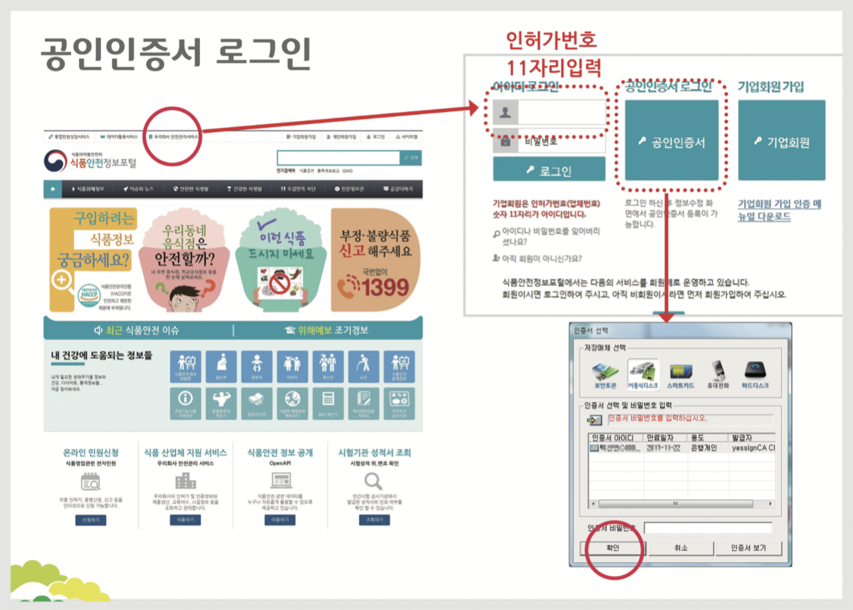 공인인증서 로그인