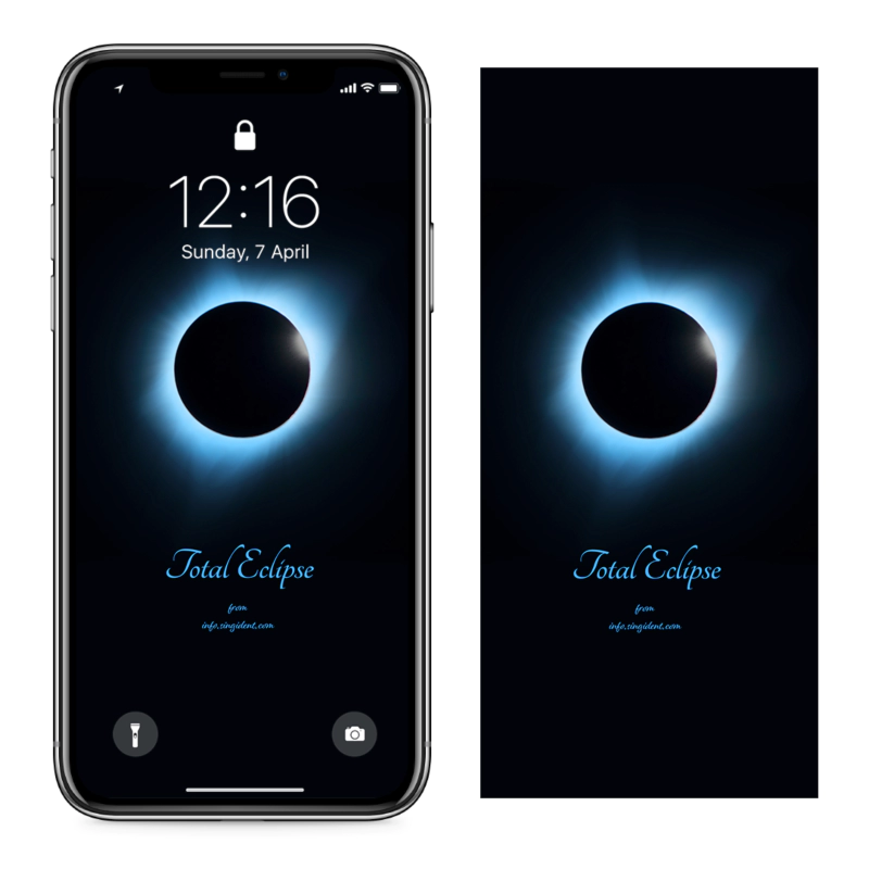 08 개기일식 C - Total Eclipse 아이폰우주배경화면