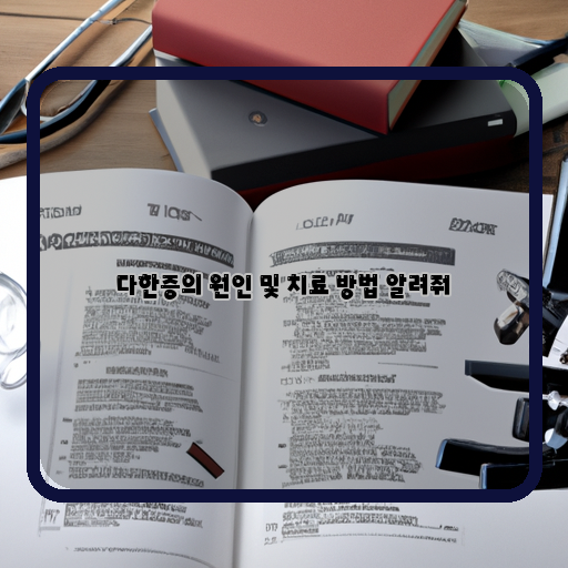  다한증, 원인과 치료법에 대해 알아보자